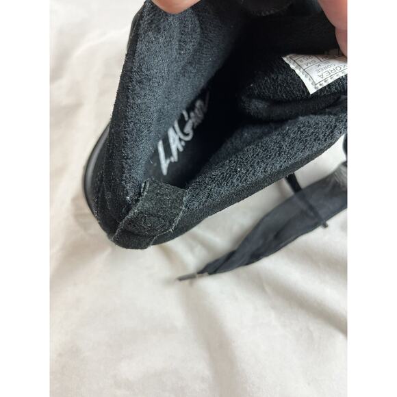 LA Gear Black Suede Ankle Boots US Size 8 Vintage 1980s Made in Korea - Picture 10 of 11